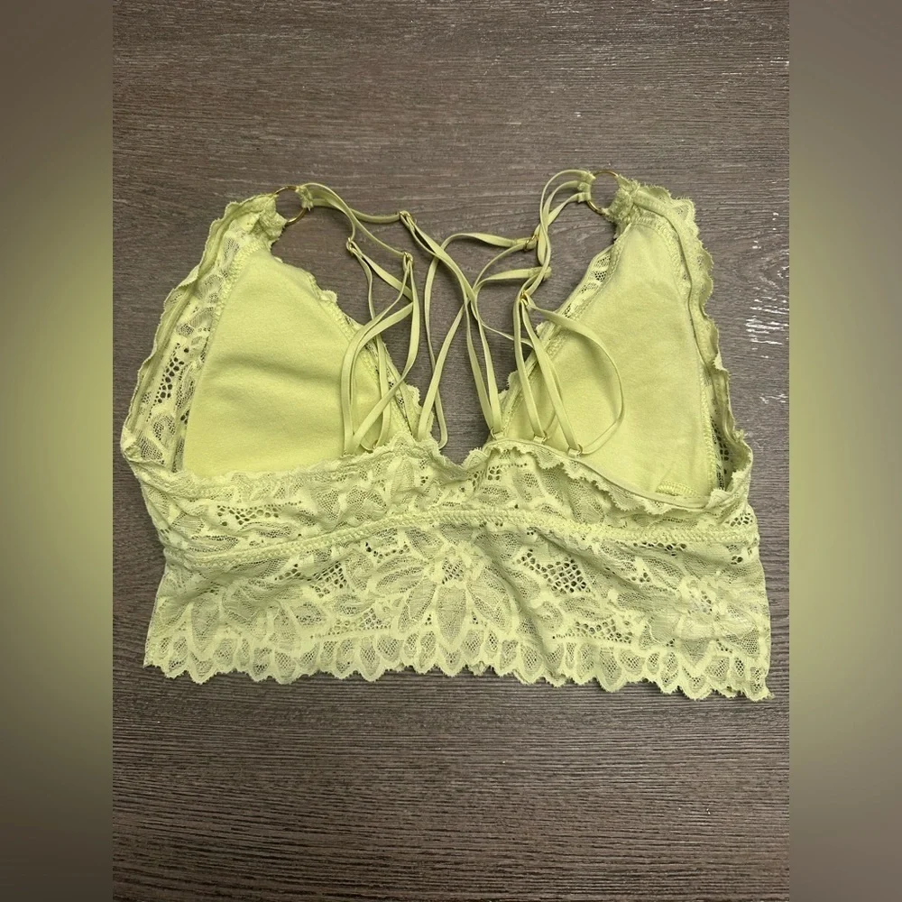 AERIE LIME GREEN STRAPPY BRALETTE - Size Small SKU:539